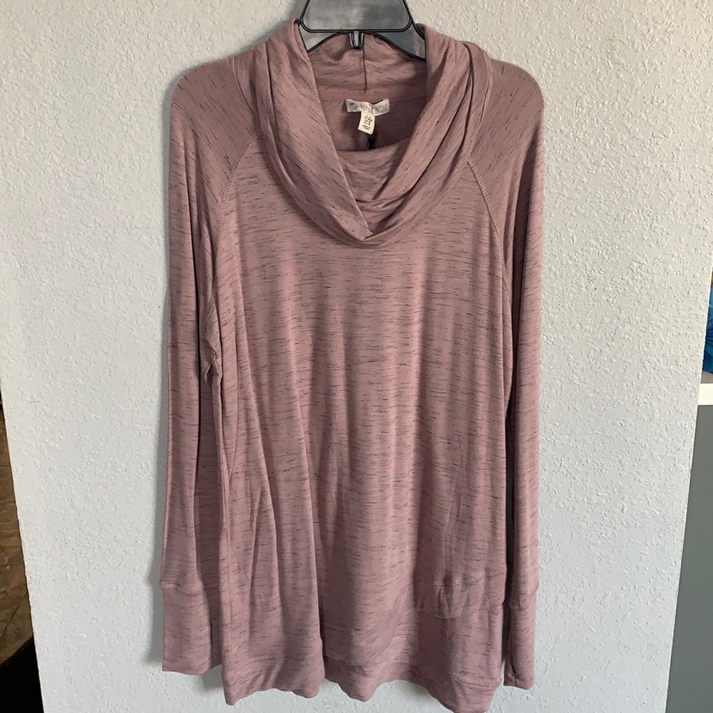 Light purple top.